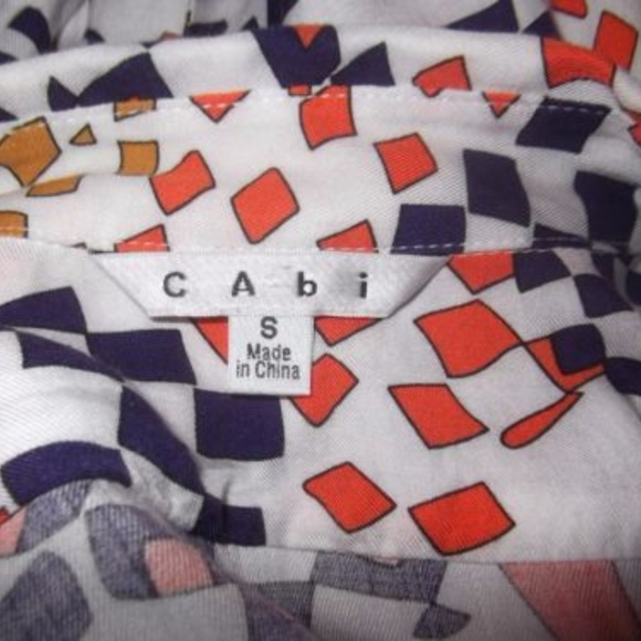 CAbi Grand Prix Artsy Mod Blouse #404 - Picture 4 of 4